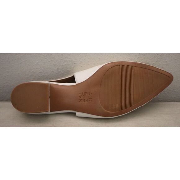 Naturalizer I8728M3100 Women Sz 8M White/Porcelain Leather Banks Slingback Pumps - Picture 10 of 14